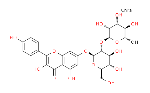 CAS No. 17353-03-6, 7-(((2S,3R,4S,5S,6R)-4,5-Dihydroxy-6-(hydroxymethyl)-3-(((2S,3R,4R,5R,6S)-3,4,5-trihydroxy-6-methyltetrahydro-2H-pyran-2-yl)oxy)tetrahydro-2H-pyran-2-yl)oxy)-3,5-dihydroxy-2-(4-hydroxyphenyl)-4H-chromen-4-one
