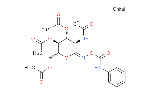 CAS No. 132063-04-8, (2R,3R,4S,5R)-5-Acetamido-2-(acetoxymethyl)-6-((2-(carbamoyloxy)phenyl)amino)-5-hydroxytetrahydro-2H-pyran-3,4-diyl diacetate