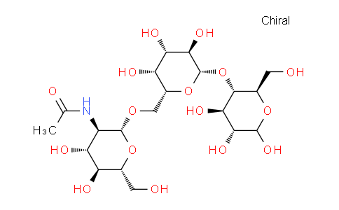 CAS No. 68665-69-0, 4-O-(6-O-[2-Acetamido-2-deoxy-b-D-glucopyranosyl]-b-D-galactopyranosyl)-D-glucopyranose