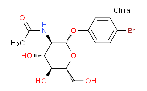 CAS No. 38229-80-0, 4-Bromophenyl 2-acetamido-2-deoxy-b-D-glucopyranoside