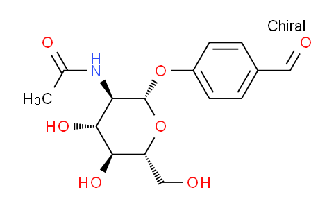 CAS No. 135608-48-9, 4-Formylphenyl 2-acetamido-2-deoxy-b-D-glucopyranoside