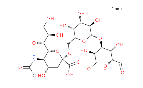 CAS No. 35890-39-2, (2R,4S,5R,6R)-5-acetamido-4-hydroxy-6-[(1R,2R)-1,2,3-trihydroxypropyl]-2-[[(2R,3R,4S,5R,6S)-3,4,5-trihydroxy-6-[(2R,3R,4R,5R)-1,2,4,5-tetrahydroxy-6-oxohexan-3-yl]oxyoxan-2-yl]methoxy]oxane-2-carboxylic acid