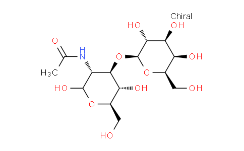 CAS No. 50787-09-2, 2-Acetamido-2-deoxy-3-O-(b-D-galactopyranosyl)-D-glucopyranose