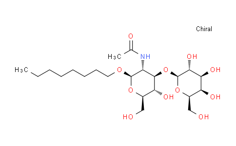 CAS No. 197390-85-5, Octyl 2-acetamido-2-deoxy-3-O-(b-D-galactopyranosyl)-b-D-glucopyranoside