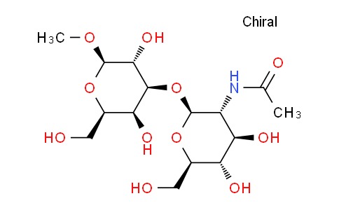 CAS No. 93253-17-9, Methyl 3-O-(2-acetamido-2-deoxy-b-D-glucopyranosyl)-b-D-galactopyranoside
