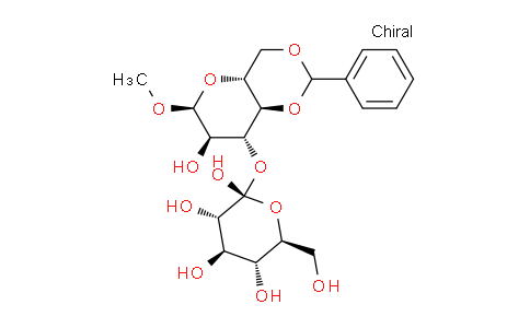 CAS No. 72656-05-4, Methyl 4,6-O-benzylidene-3-O-(b-D-glucopyranoside)-a-D-glucopyranoside