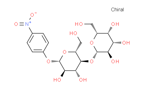 CAS No. 4419-94-7, 4-Nitrophenyl 4-O-(b-D-galactopyranosyl)-b-D-glucopyranoside