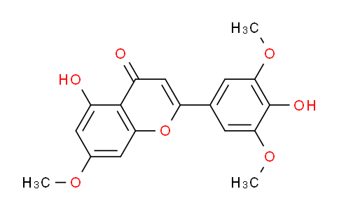 CAS No. 107316-94-9, 5-Hydroxy-2-(4-hydroxy-3,5-dimethoxyphenyl)-7-methoxy-4H-chromen-4-one