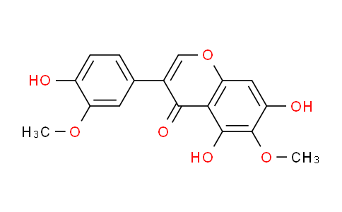 CAS No. 39012-01-6, 5,7-dihydroxy-3-(4-hydroxy-3-methoxyphenyl)-6-methoxy-4H-chromen-4-one