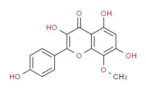 CAS No. 571-74-4, 3,5,7-trihydroxy-2-(4-hydroxyphenyl)-8-methoxy-4H-chromen-4-one