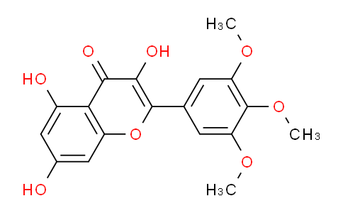 CAS No. 146132-95-8, 3,5,7-trihydroxy-2-(3,4,5-trimethoxyphenyl)-4H-chromen-4-one