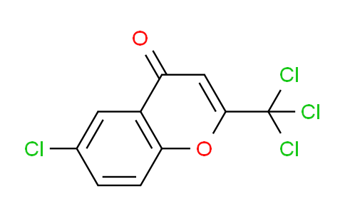 CAS No. 133406-29-8, 6-Chloro-2-(trichloromethyl)-4H-chromen-4-one