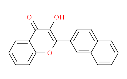 CAS No. 109469-98-9, 3-Hydroxy-2-(naphthalen-2-yl)-4H-chromen-4-one
