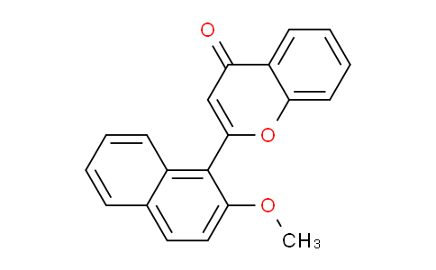 CAS No. 61595-25-3, 2-(2-Methoxynaphthalen-1-yl)-4H-chromen-4-one
