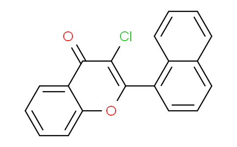CAS No. 13379-34-5, 3-Chloro-2-(naphthalen-1-yl)-4H-chromen-4-one