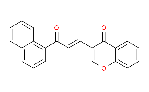 CAS No. 59431-49-1, 3-(3-(Naphthalen-1-yl)-3-oxoprop-1-en-1-yl)-4H-chromen-4-one