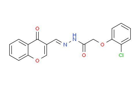 CAS No. 477730-35-1, 2-(2-Chlorophenoxy)-N'-((4-oxo-4H-chromen-3-yl)methylene)acetohydrazide