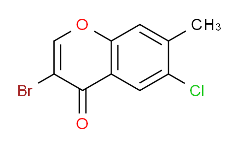 CAS No. 263365-48-6, 3-Bromo-6-chloro-7-methyl-4H-chromen-4-one
