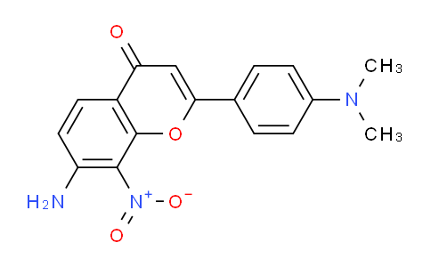 CAS No. 1258637-96-5, 7-Amino-2-(4-(dimethylamino)phenyl)-8-nitro-4H-chromen-4-one