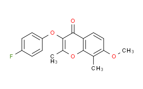 CAS No. 303095-19-4, 3-(4-Fluorophenoxy)-7-methoxy-2,8-dimethyl-4H-chromen-4-one