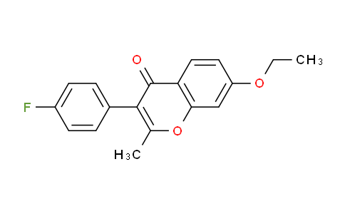 CAS No. 315233-61-5, 7-Ethoxy-3-(4-fluorophenyl)-2-methyl-4H-chromen-4-one