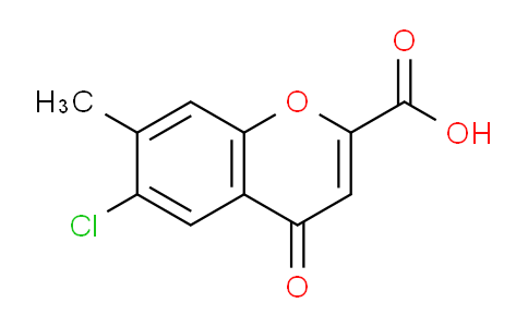 CAS No. 262590-94-3, 6-Chloro-7-methyl-4-oxo-4H-chromene-2-carboxylic acid
