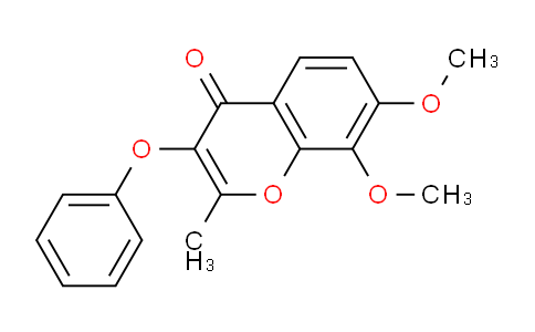 CAS No. 315233-83-1, 7,8-Dimethoxy-2-methyl-3-phenoxy-4H-chromen-4-one