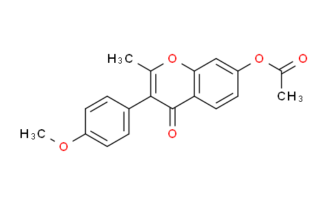 CAS No. 70460-66-1, 3-(4-Methoxyphenyl)-2-methyl-4-oxo-4H-chromen-7-yl acetate