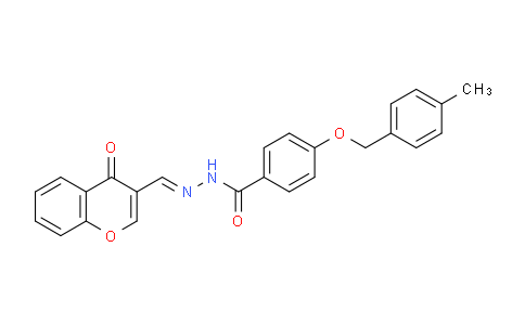CAS No. 765278-10-2, 4-((4-Methylbenzyl)oxy)-N'-((4-oxo-4H-chromen-3-yl)methylene)benzohydrazide