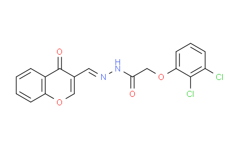 CAS No. 477734-29-5, 2-(2,3-Dichlorophenoxy)-N'-((4-oxo-4H-chromen-3-yl)methylene)acetohydrazide