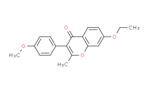 CAS No. 303094-61-3, 7-Ethoxy-3-(4-methoxyphenyl)-2-methyl-4H-chromen-4-one