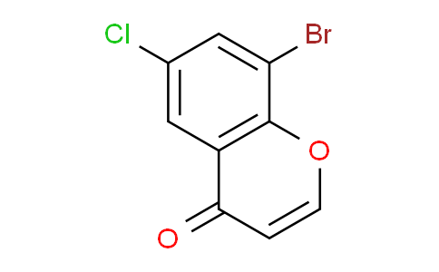 CAS No. 332104-20-8, 8-Bromo-6-chloro-4H-chromen-4-one