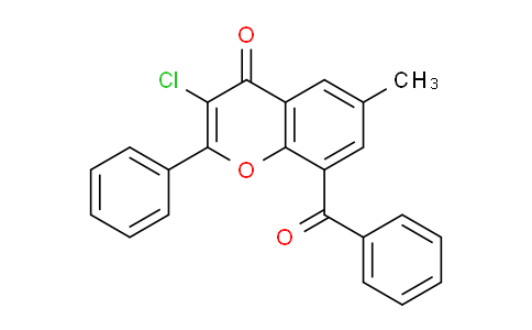 CAS No. 13179-04-9, 8-Benzoyl-3-chloro-6-methyl-2-phenyl-4H-chromen-4-one