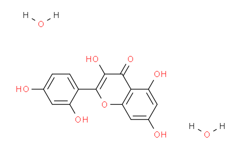 CAS No. 6472-38-4, 2-(2,4-Dihydroxyphenyl)-3,5,7-trihydroxy-4H-chromen-4-one dihydrate