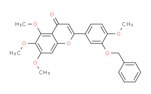 CAS No. 21764-08-9, 2-(3-(Benzyloxy)-4-methoxyphenyl)-5,6,7-trimethoxy-4H-chromen-4-one
