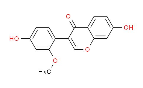 CAS No. 56581-76-1, 7-Hydroxy-3-(4-hydroxy-2-methoxyphenyl)-4H-chromen-4-one