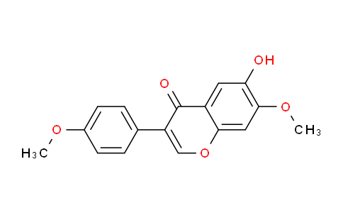 CAS No. 970-48-9, 6-Hydroxy-7-methoxy-3-(4-methoxyphenyl)-4H-chromen-4-one