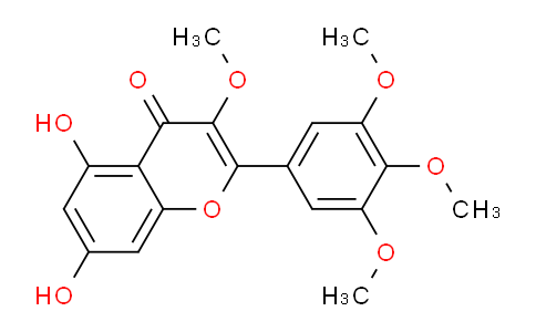 CAS No. 14585-04-7, 5,7-Dihydroxy-3-methoxy-2-(3,4,5-trimethoxyphenyl)-4H-chromen-4-one