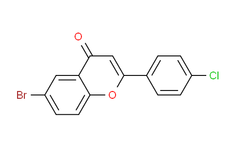CAS No. 75767-99-6, 6-Bromo-2-(4-chlorophenyl)-4H-chromen-4-one
