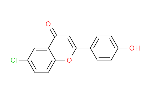 CAS No. 3505-42-8, 6-Chloro-2-(4-hydroxyphenyl)-4H-chromen-4-one