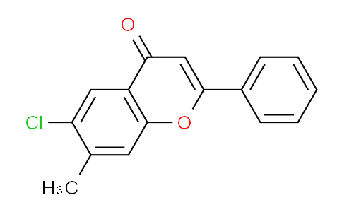CAS No. 147919-60-6, 6-Chloro-7-methyl-2-phenyl-4H-chromen-4-one