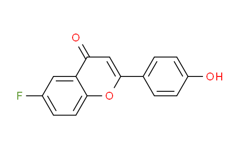 CAS No. 288401-03-6, 6-Fluoro-2-(4-hydroxyphenyl)-4H-chromen-4-one