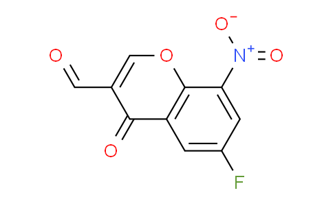 CAS No. 351003-07-1, 6-Fluoro-8-nitro-4-oxo-4H-chromene-3-carbaldehyde