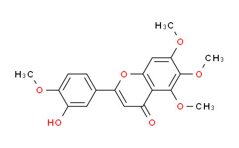 CAS No. 21764-09-0, 2-(3-Hydroxy-4-methoxyphenyl)-5,6,7-trimethoxy-4H-chromen-4-one