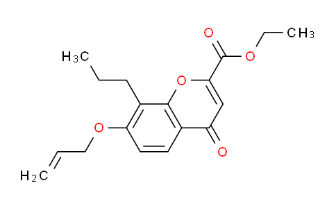 CAS No. 248595-13-3, Ethyl 7-(allyloxy)-4-oxo-8-propyl-4H-chromene-2-carboxylate