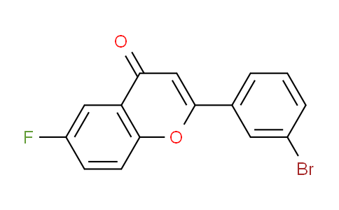 CAS No. 213894-78-1, 2-(3-Bromophenyl)-6-fluoro-4H-chromen-4-one