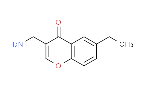 CAS No. 771573-79-6, 3-(Aminomethyl)-6-ethyl-4H-chromen-4-one