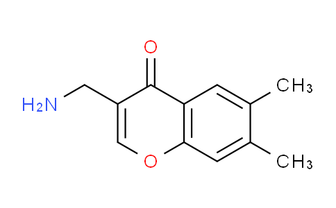 CAS No. 771583-16-5, 3-(Aminomethyl)-6,7-dimethyl-4H-chromen-4-one