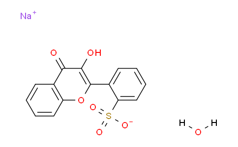 CAS No. 77125-87-2, Sodium 2-(3-hydroxy-4-oxo-4H-chromen-2-yl)benzenesulfonate hydrate