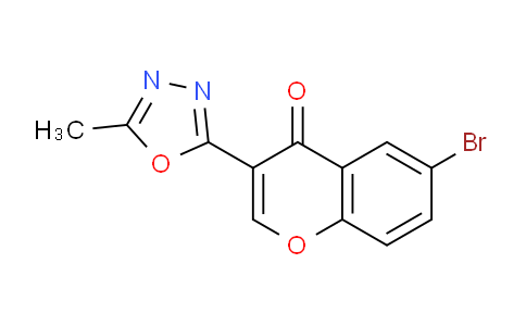 CAS No. 293740-63-3, 6-Bromo-3-(5-methyl-1,3,4-oxadiazol-2-yl)-4H-chromen-4-one
